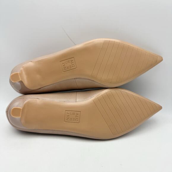 Naturalizer Womens Natalia Kitten Heels US 12 Wide EU 43 Tan Leather NIB - Picture 11 of 12